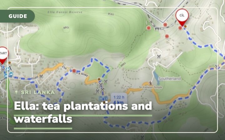 Sri Lanka, Ella: tea plantations, mountains and waterfalls