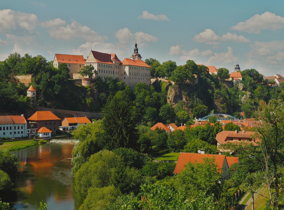 Zámek Bechyně nad kaňonem Lužnice
